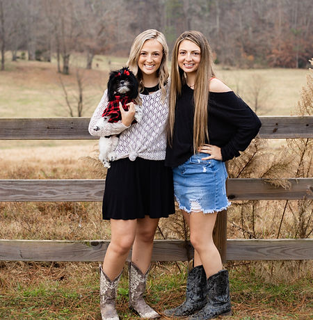 Bree and her sister Kirstin together outdoors