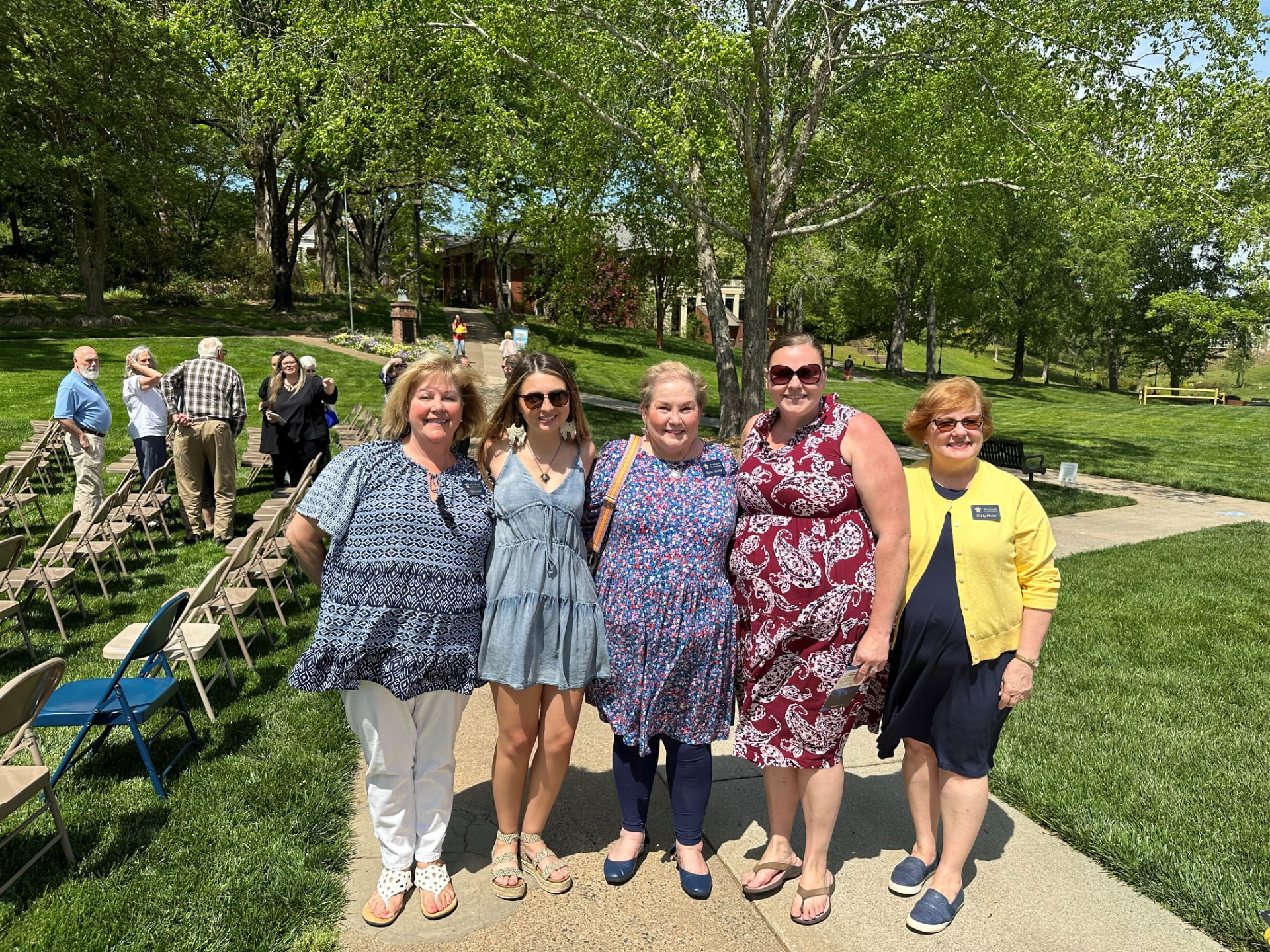 Kirstin with Bree's teachers at Reinhardt University